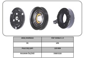 FİAT DOBLO 1.9 KASNAK SETİ  KAS-032